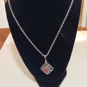 Vintage 1976 Inca Fire Sarah Coventry Necklace/Brooch